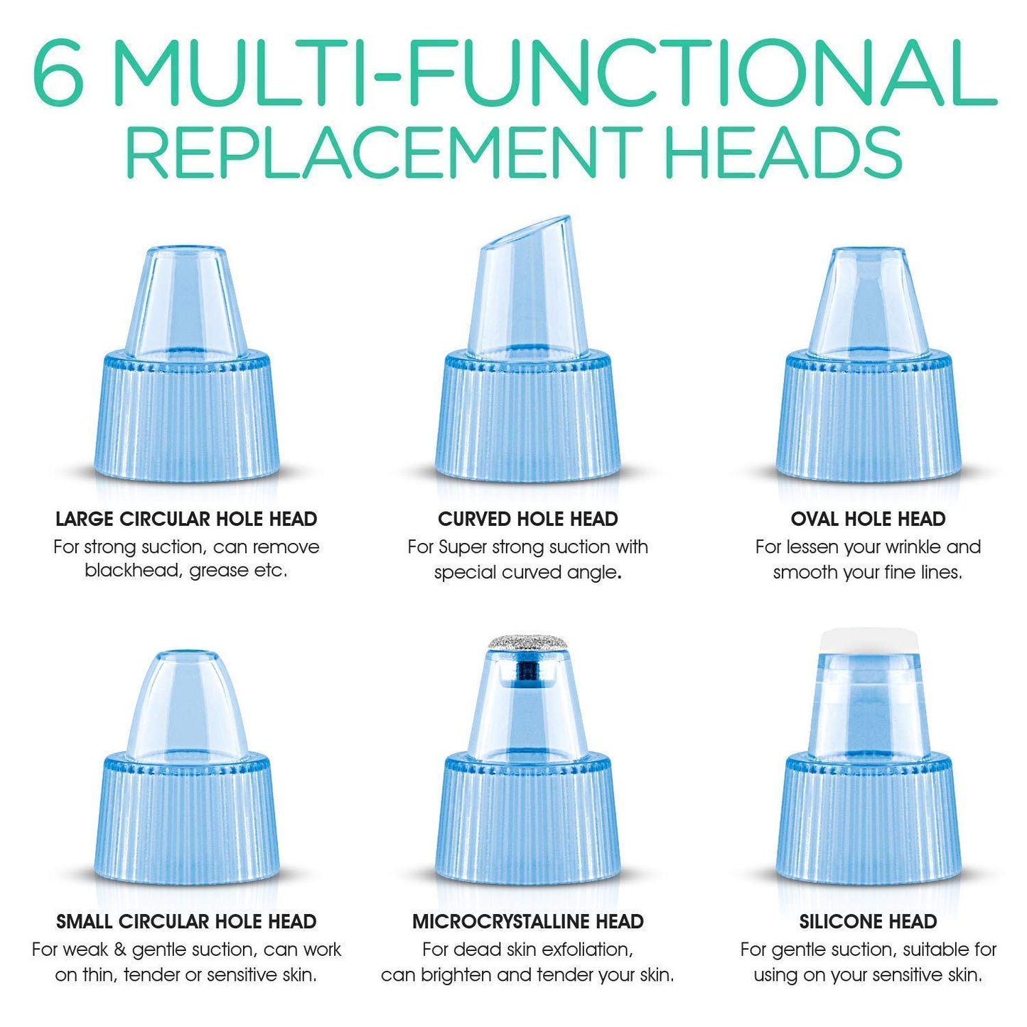 Blackhead Remover Pore Vacuum - Rechargeable Facial Cleansing Brush for Deep Cleaning & Exfoliation