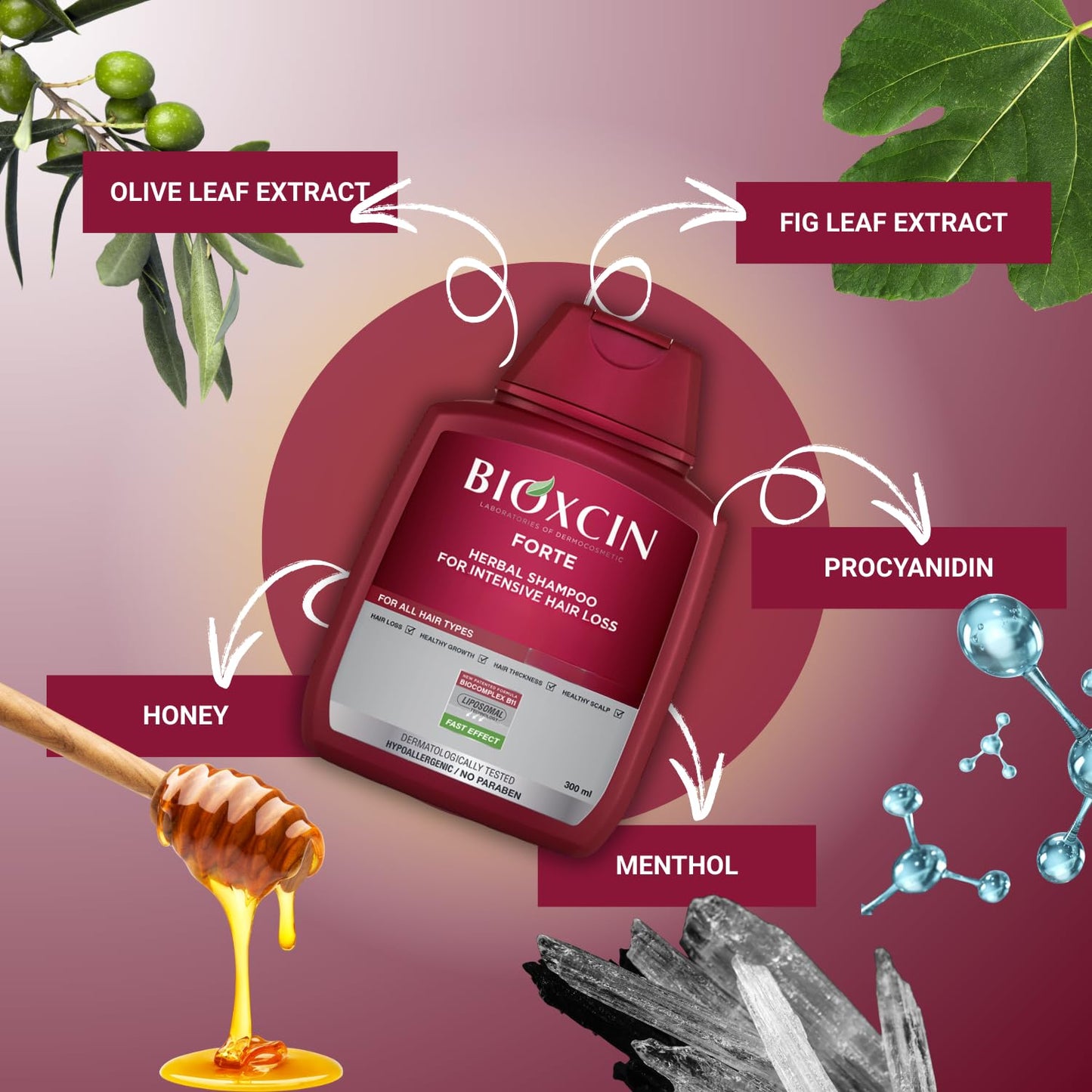Herbal Shampoo for Hair Loss - Strengthening & Nourishing Formula | Deep Moisturizing with Natural Botanical Extracts