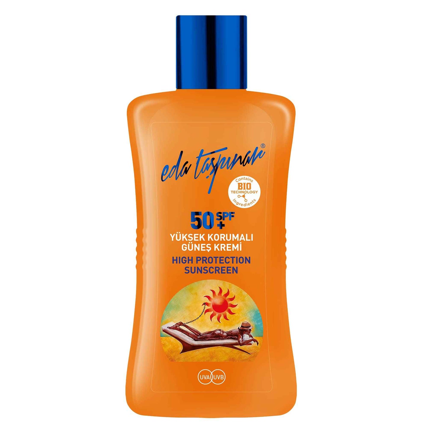 Eda Taspinar High Protection Sunscreen Lotion SPF 50+ Sensitive Skin|Face & Body | UVA/UVB Protection | Bio Techonolgy Ingredients for Reparing Sun Damage | Face and Body (200 ml/6.8 fl oz) 1 Pack