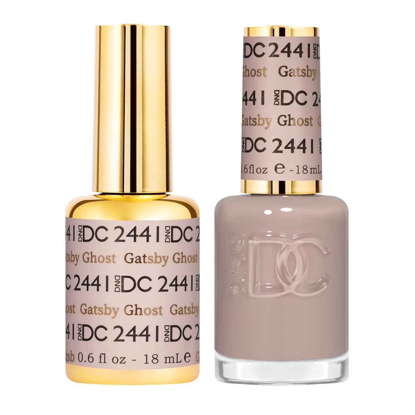 DND DC Gel Polish Set - Sheer UV Gel & Air Dry Nail Lacquer Duo | 0.5 Fl Oz Each