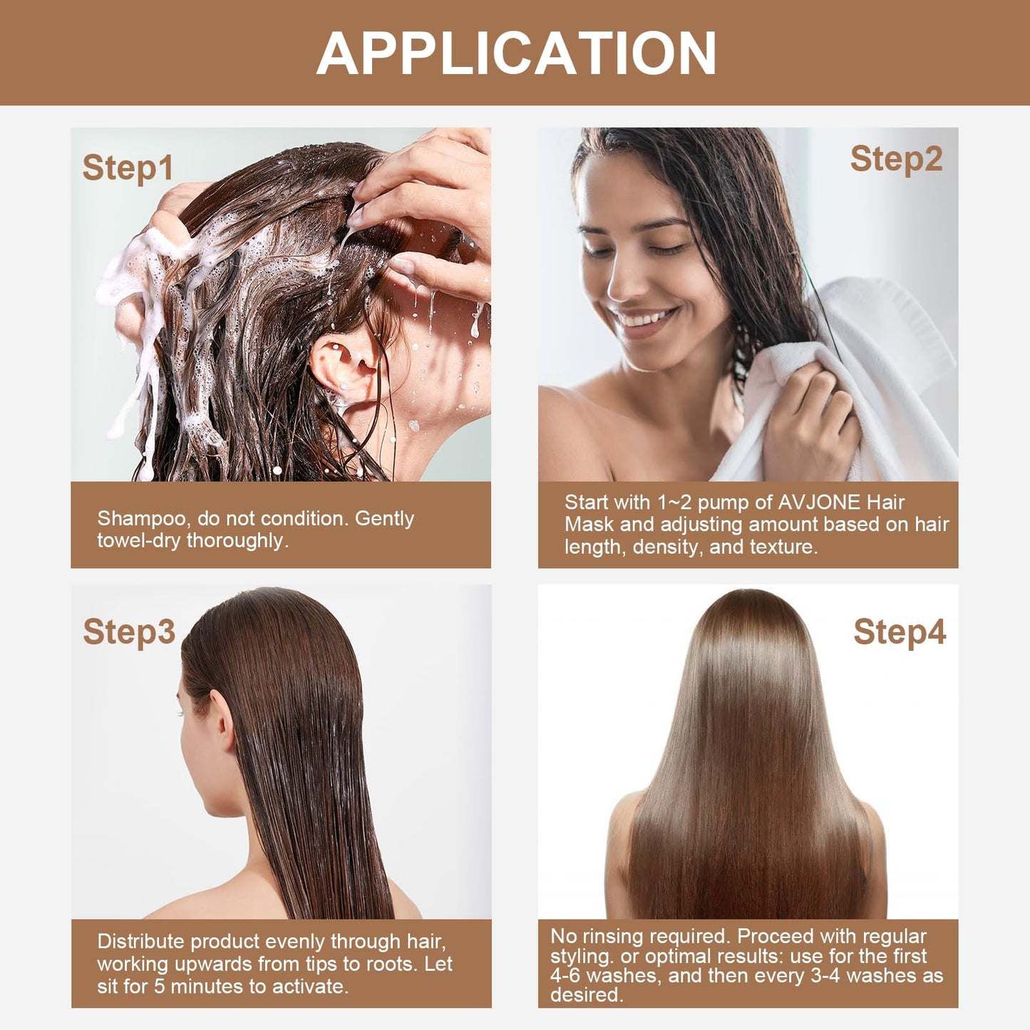 AVJONE leave in conditioner, Smooths, Conditions, & Strengthens, frizz control hair care products For All Hair Types, Moisturizes & Mends Split Ends, Reduces Breakage Protects Damaged Hair