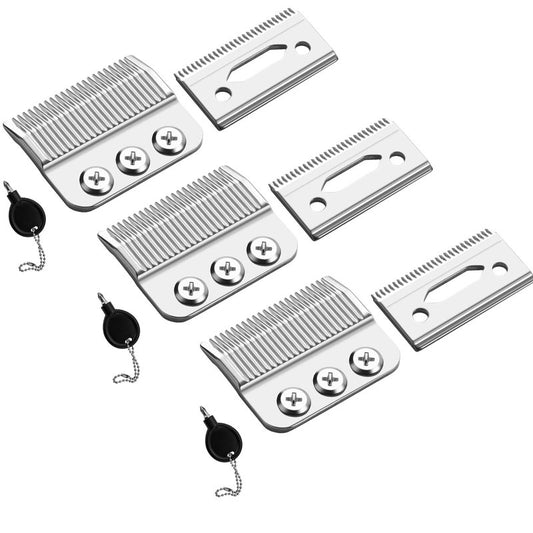 1005-100 Professional 3-Hole Blade,Compatible with Wahl Designer,Senior, Cordless Designer,Pilot,Sterling 4 and Nugget Clippers, 1mm-3mm Cut Length(Sliver) (3 Packs)