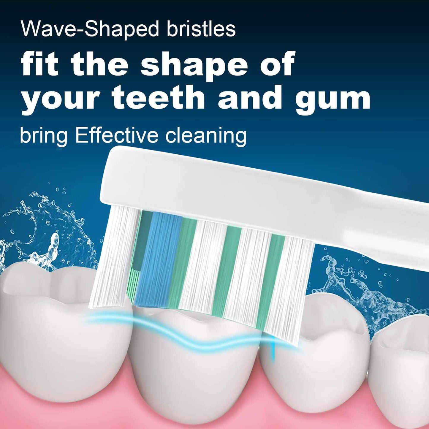 FitMount 5 Pack Toothbrush Replacement Heads Compatible with WaterPik Sonic Fusion 2.0, FitMount Flossing Brush Head Fit for Water-Pic SF-01 SF-02 and 2.0 SF-03 SF-04