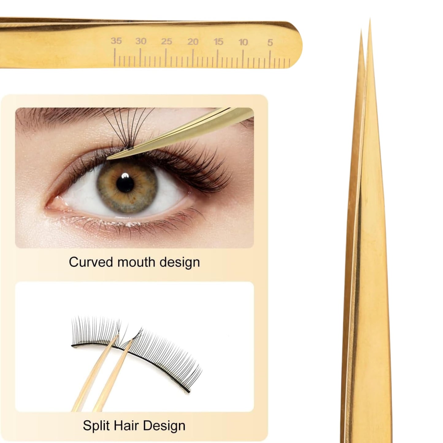 SOLO Straight Tip Lash Tweezer for Eyelash Extensions | Rust-Resistant Eyelash Tweezer for Isolation & Classic Lash Application | Professional Tweezers for Eyelash Extension & Lash Artists