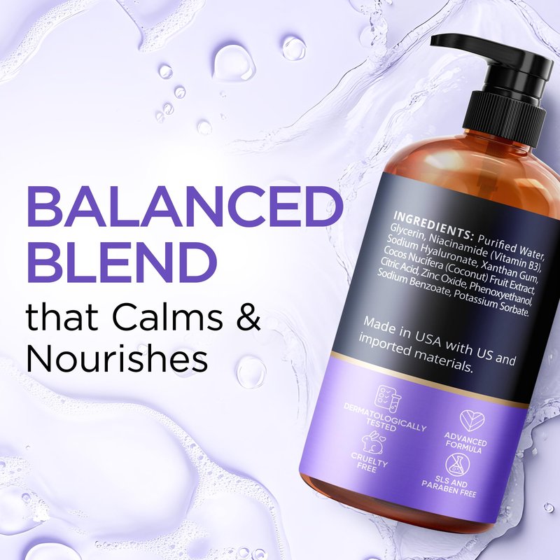 10% Niacinamide Serum for Face with Zinc 1% Vitamin B3 Anti-Aging, Advanced Skin Care for Even Tone, Texture and Hydrating Paraben&Fragrance-Free Cruelty Free All Skin Types Made in USA (8 Oz)
