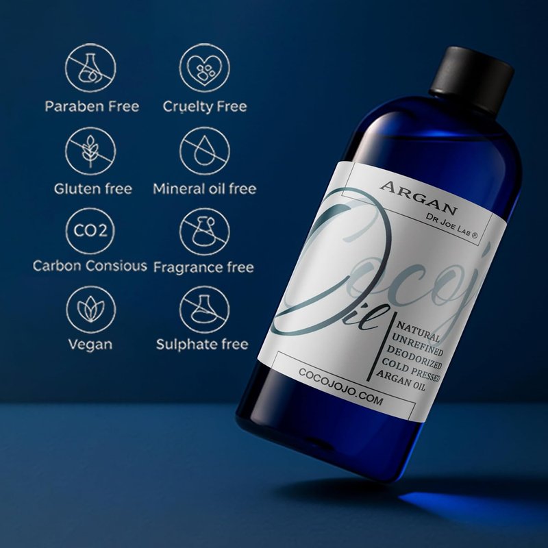 Argan Oil Hair Treatment - Pure Unrefined Cold Pressed Oil for Face & Hair | 32 Oz