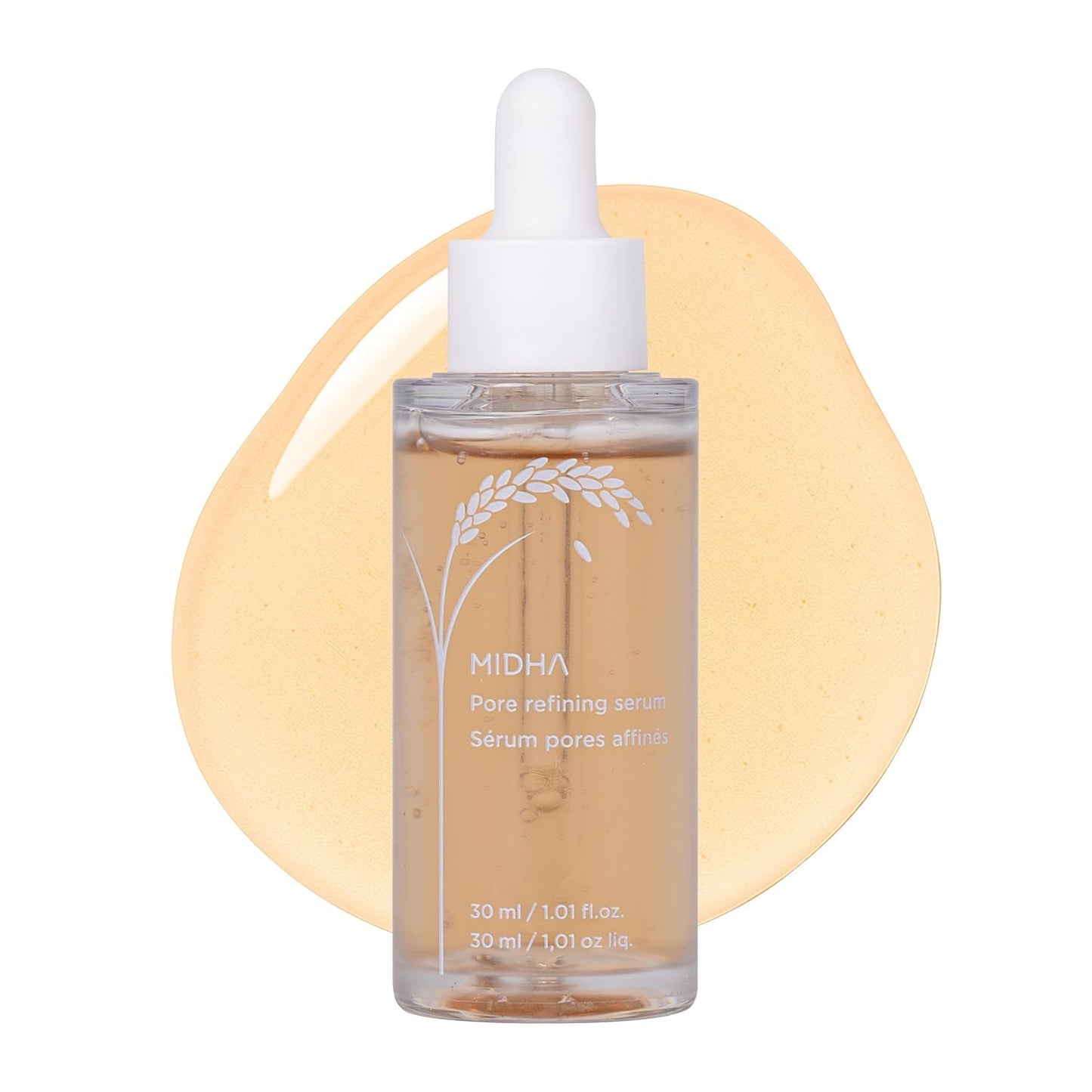 Midha Rice Pore Refining Serum - Lightweight Pore Care Solution | 1.01 fl. oz (30ml) Hydrating Formula for Smooth Skin