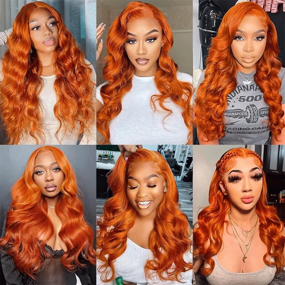 Ginger Body Wave Human Hair Bundles - 8A Brazilian Unprocessed Virgin Hair | 12 Inch, Color 350