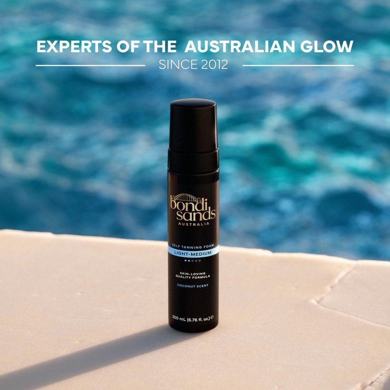Bondi Sands Light/Medium Self Tanning Foam + Application Mitt | Includes Lightweight Sunless Foam + Reusable Mitt for a Flawless Finish ($30 Value)