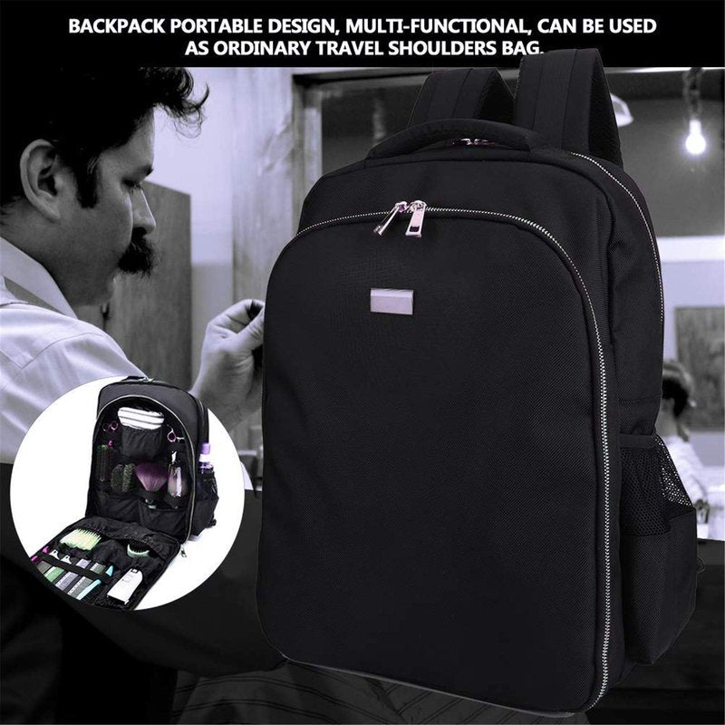 NADAENMF Barber Supplies Bag Organizer for Clippers and Supplies, Portable Clipper Bags and Cases for Men, Cosmetology Bag Hairstylist Clipper Backpack for Barber Accessories Essentials Stuff