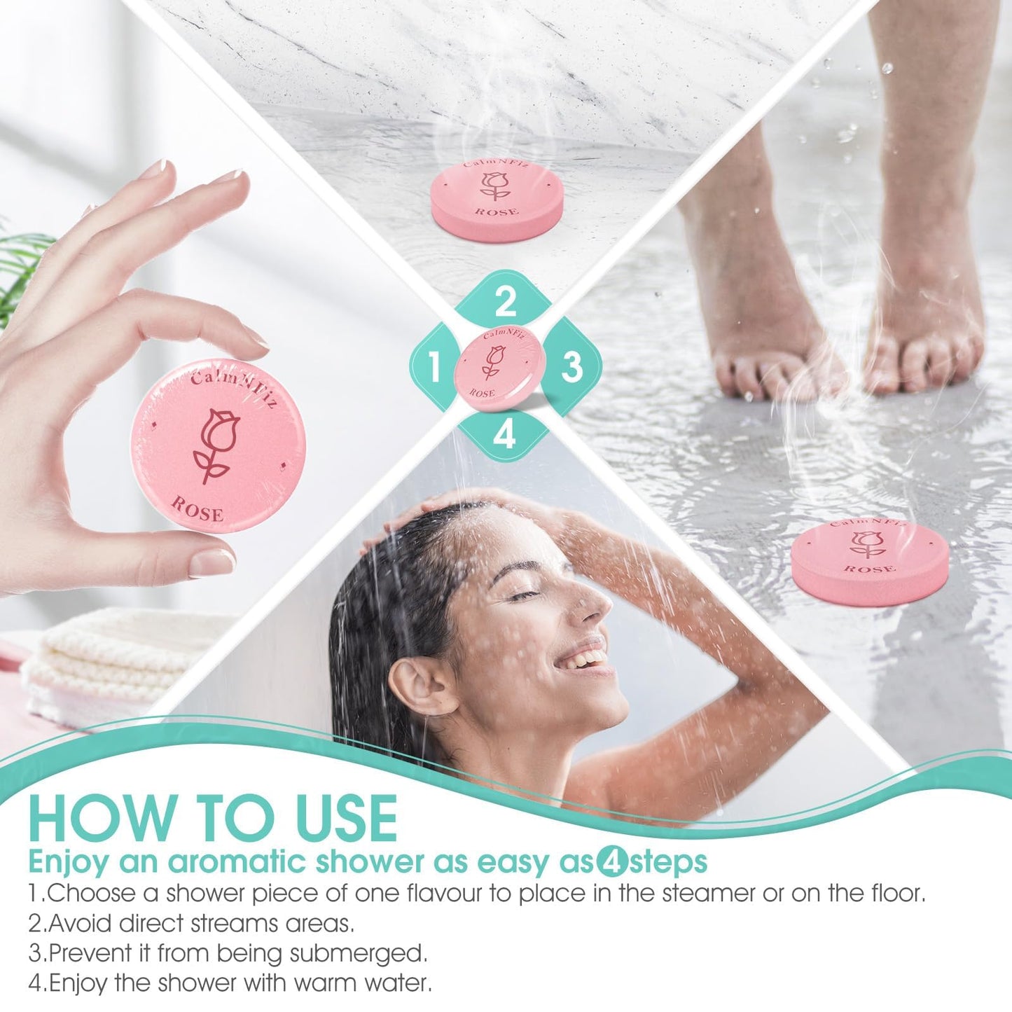 30 Pack Shower Steamers for Women Gift Set, Shower Bath Bombs with 6 Scents, Self Care Gifts for Wife, Easter Basket Stuffers for Women, Fathers Day, Mothers Day and Birthday Gift Ideas