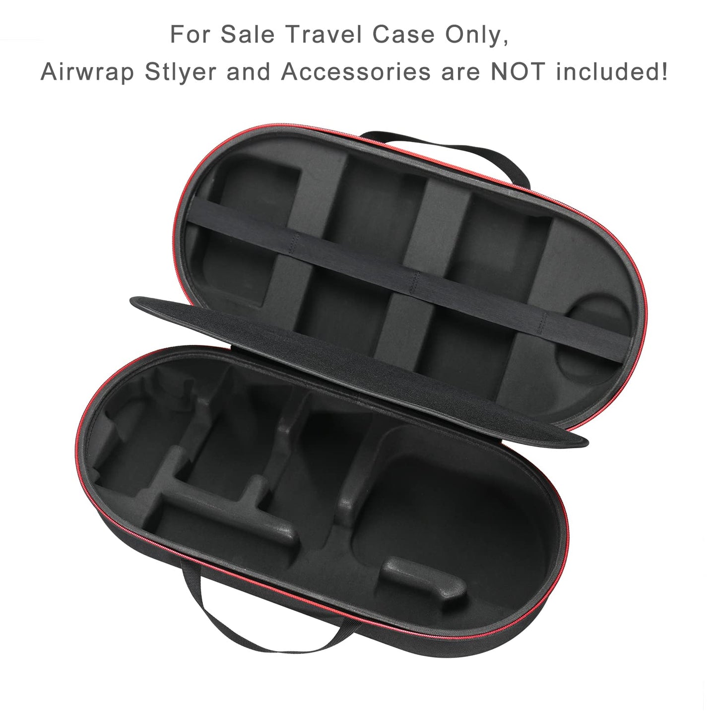 RLSOCO Travel Case for Dyson Airwrap Complete Long/Complete Styler HS08 HS05 HS01,NOT for Dyson Airwrap i.d. - Fits 4pcs Long Barrels or Short Barrels - Black (Case Only,Hair Styler is not Included)