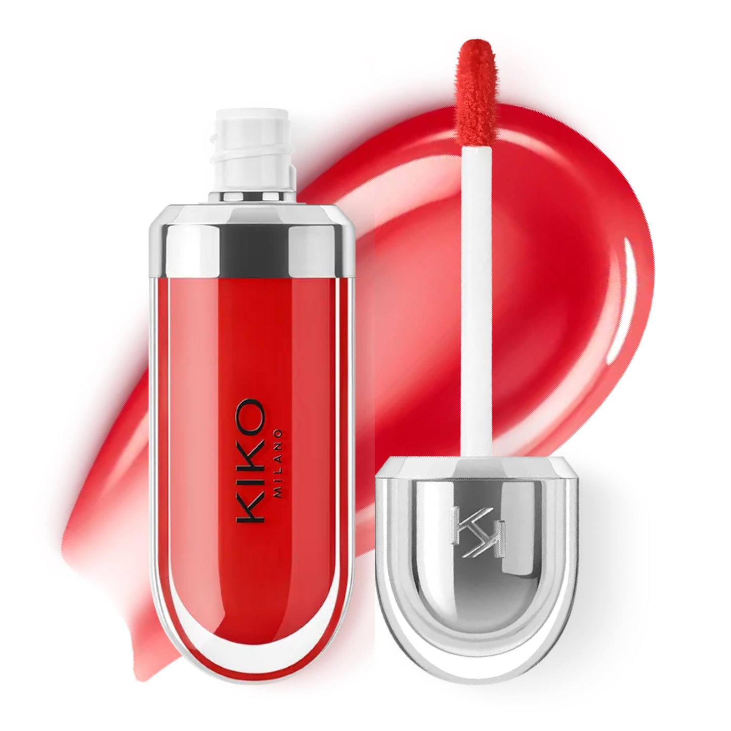 Kiko Milano 3D Hydra Lip Gloss – High Shine, Hydrating, Plumping, Non-Sticky, Moisturizing Lip Makeup – 13 Fire Red – 6.5ml
