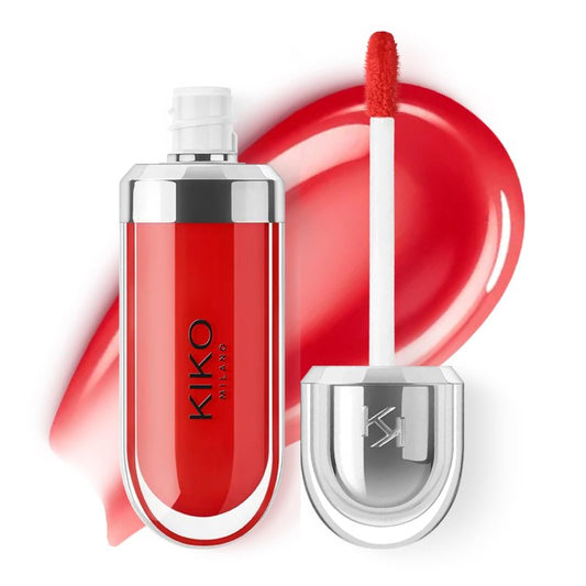 Kiko Milano 3D Hydra Lip Gloss – High Shine, Hydrating, Plumping, Non-Sticky, Moisturizing Lip Makeup – 13 Fire Red – 6.5ml