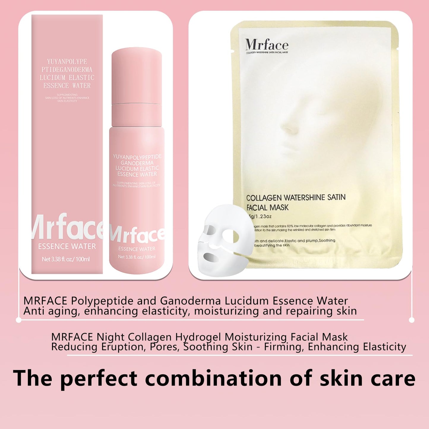 MRFACE Multi-Antioxidant Serum, Polypeptide & Ganoderma Lucidum, Anti Aging Serum for Face, Brighten, Skin Repair Moisturizer, 3.38 Fl Oz