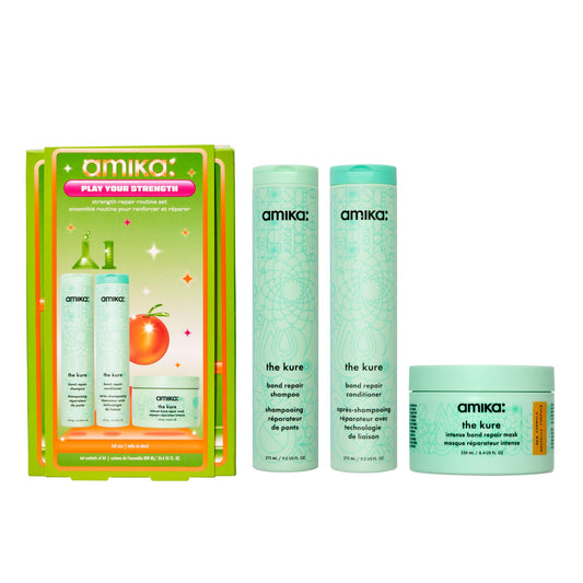 amika play your strength: strength repair routine set