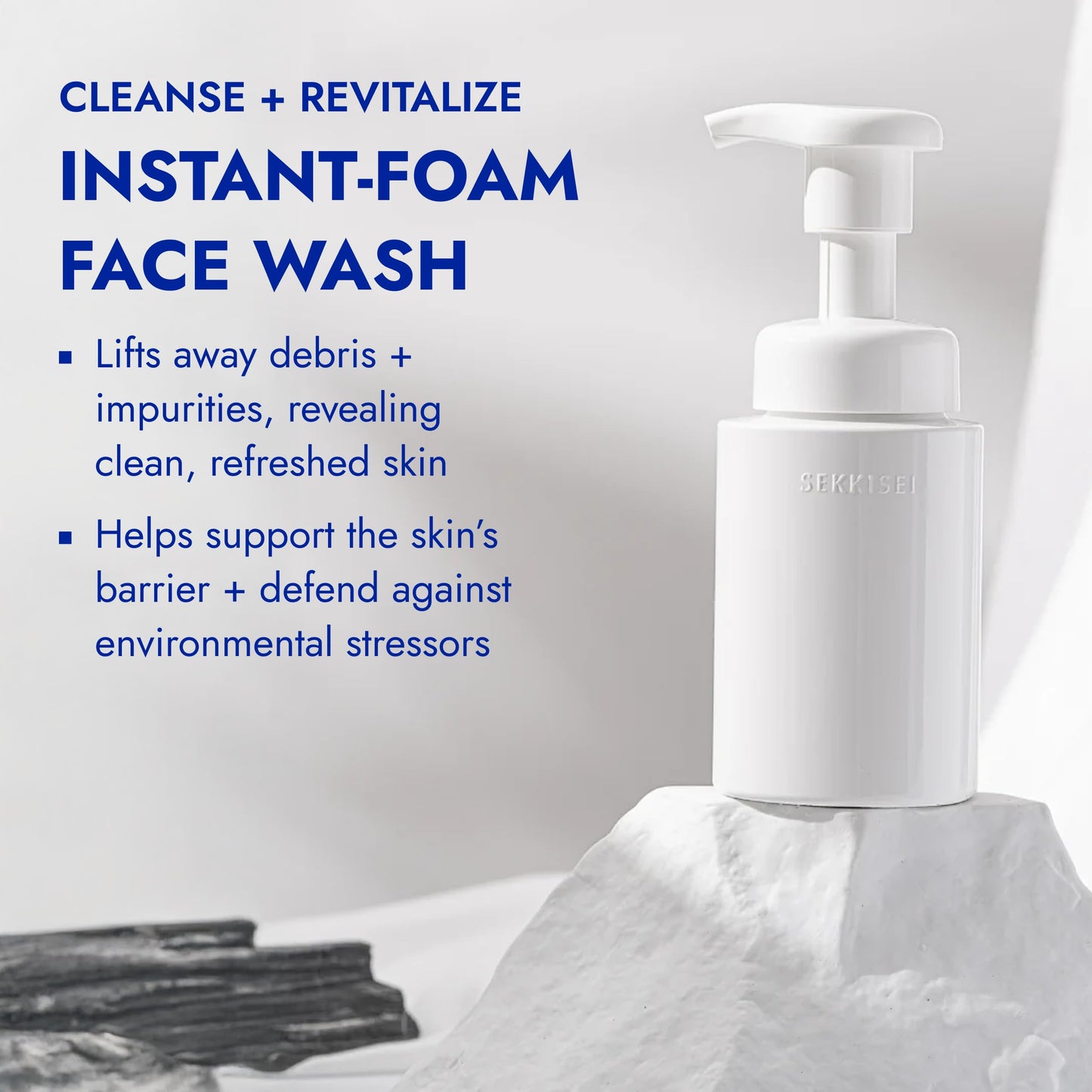 SEKKISEI CLEAR WELLNESS Gentle Wash, Facial Cleanser for Sensitive Skin, 5.4 Ounce