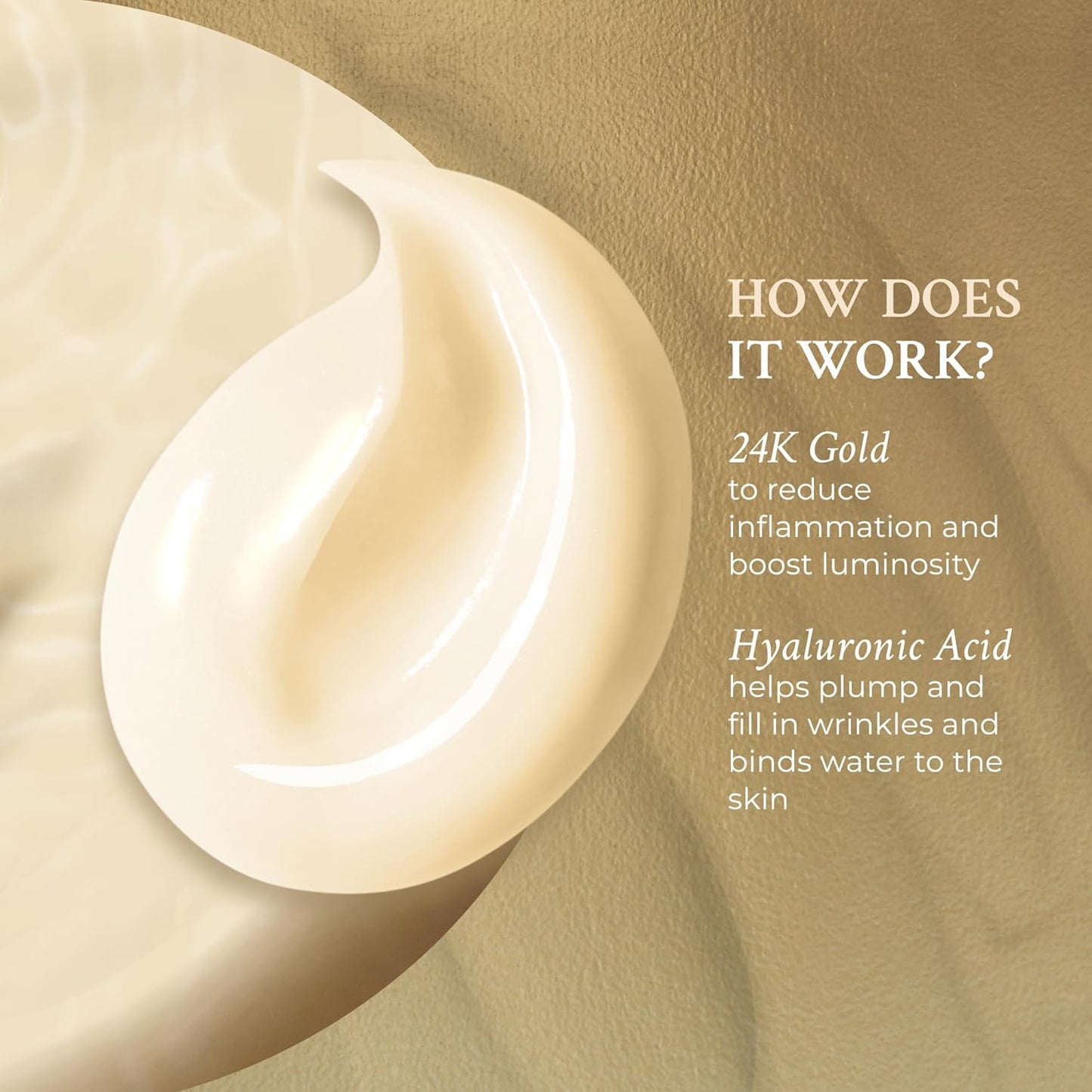 PRAI Beauty 24K Gold Eye Cream - Anti-Aging Wrinkle Repair with Hyaluronic Acid | 0.5 Oz