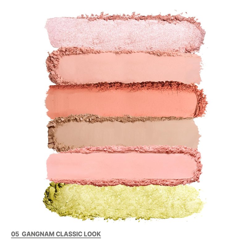 CHOSUNGAH BEAUTY My Magazine Eyeshadow Palette - Orange, Pink, and Lime Pearl tones, 5 Shadows, All-in-One Matte, Shimmer & Glitter Multi-Texture Palette for Chic Daily & Trendy Looks, 0.27oz