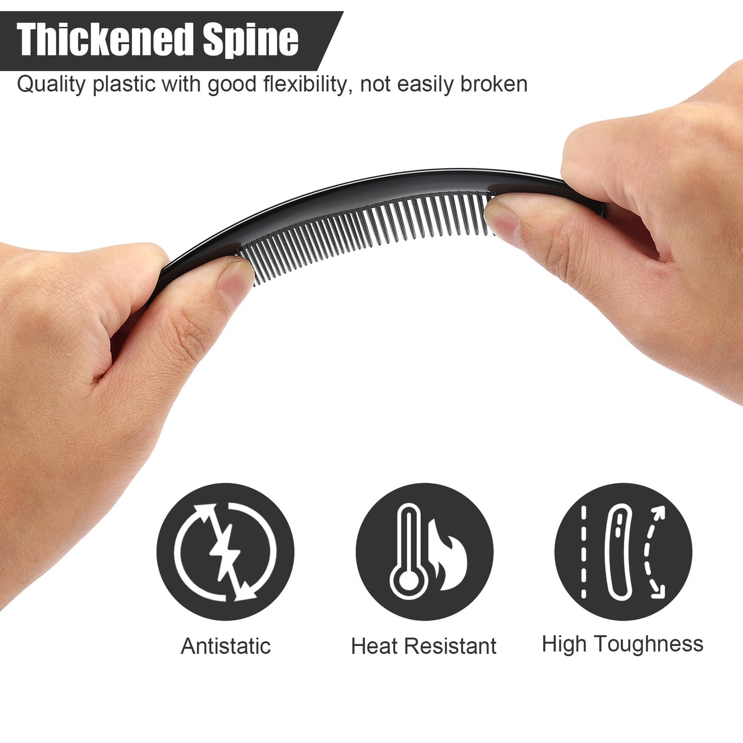 NICEMOVIC Combs Bulk for Men 150 Pack, Homeless Supplies Bulk, Individually Wrapped Pocket Beard Barber Mini Disposable Comb for Travel Hotel Shelter Donation Operation Bulk Christmas Child Item Gifts