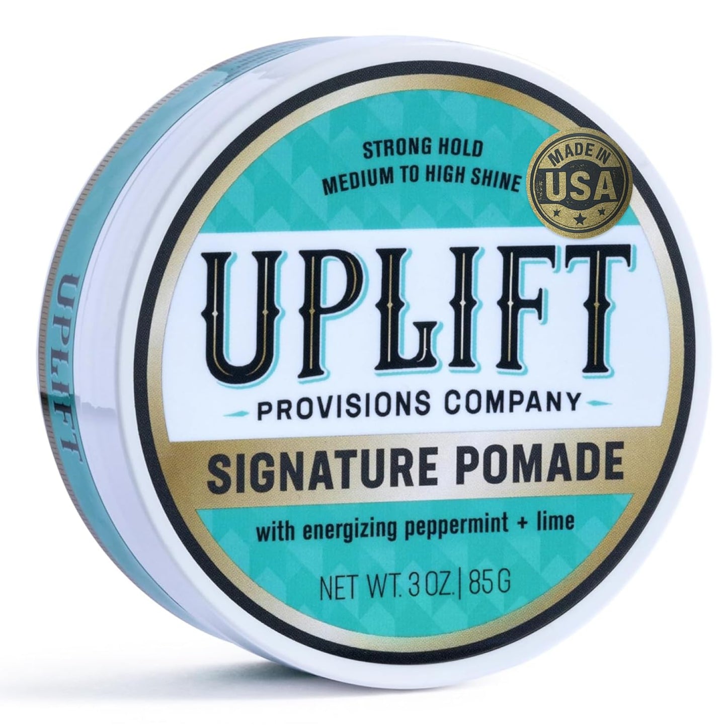 Uplift Signature Pomade - Hair Pomade 3 oz, Strong Hold High Shine