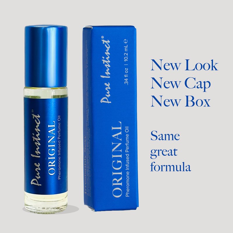 Pure Instinct Roll-On (3-Pack) - The Original Pheromone Infused Essential Oil Perfume Cologne - Unisex for Men and Women - TSA Ready
