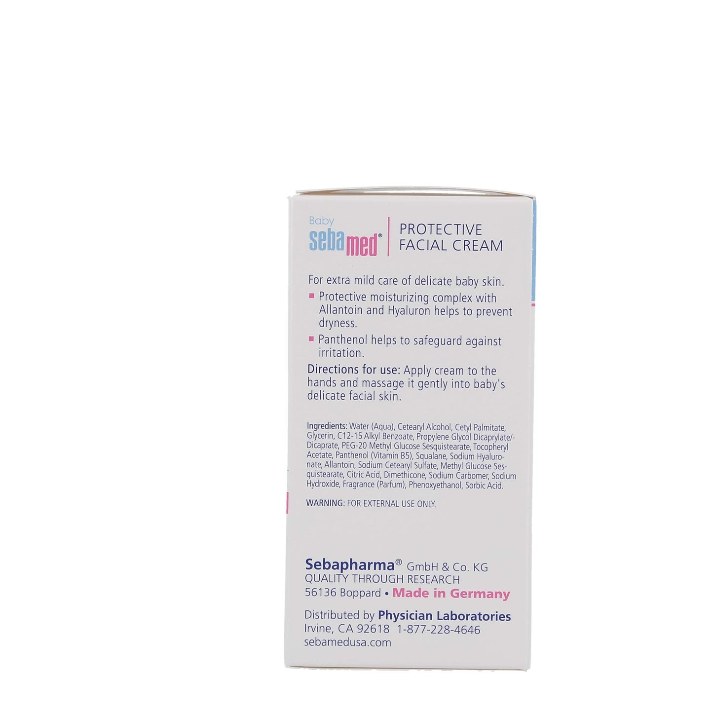 Sebamed Baby Protective Facial Cream Ultra Mild Gentle Hydrating Face Moisturizer for Delicate Skin (50mL)