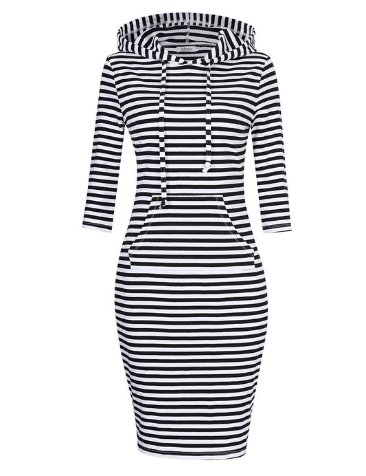MISSKY Women's Casual, Black&White