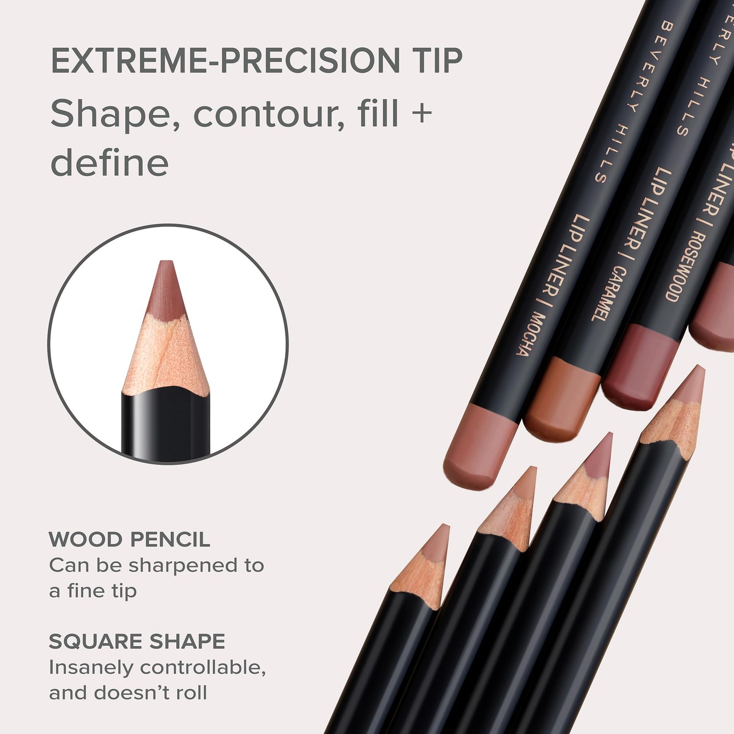 Anastasia Beverly Hills Lip Liner - High-Definition Matte Lip Pencil with Creamy Wax Formula, Smudge-Proof Designer Lip Definer
