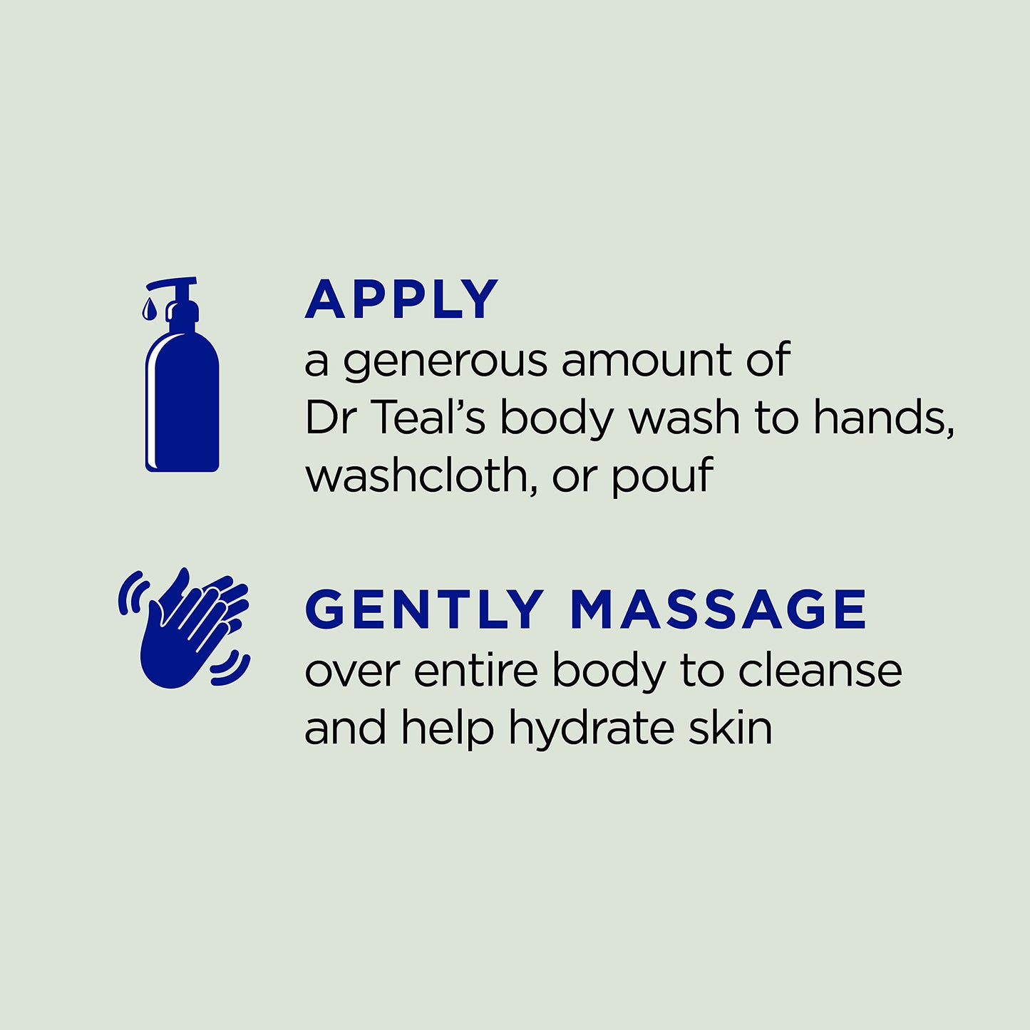 Dr Teal's Body Wash with Pure Epsom Salt, Relax & Relief with Eucalyptus & Spearmint, 24 fl oz (Pack of 4)