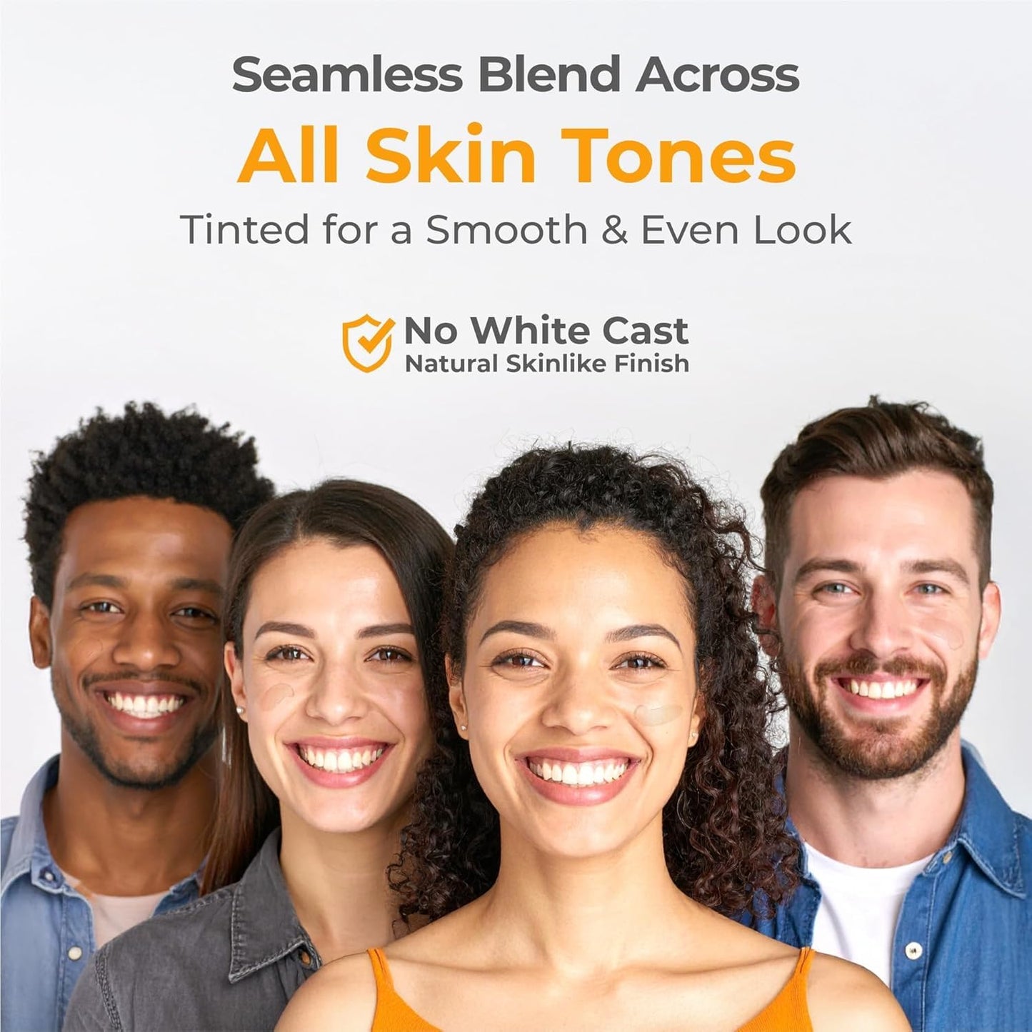 Mineral Sunscreen SPF 50 - Tinted, Oil-Free & Water Resistant | Zinc & Iron Oxide for Sensitive Skin | 1.7oz Pack of 2