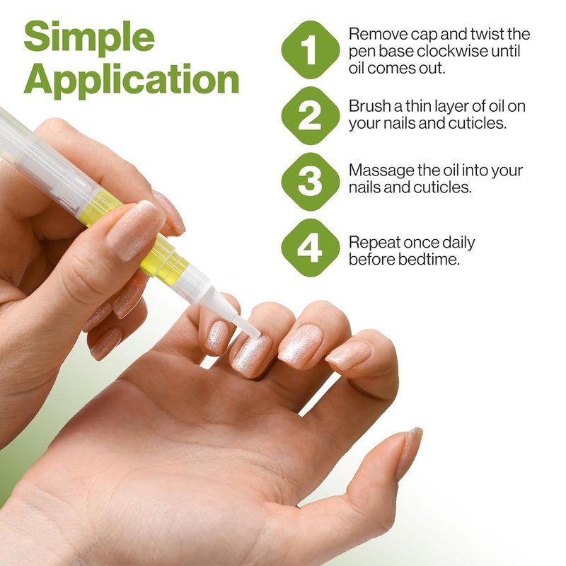 Cuticle Oil Pen - Moisturizing Nail & Cuticle Oil with Vitamin E | Mess-Free Brush for Dry Cuticles