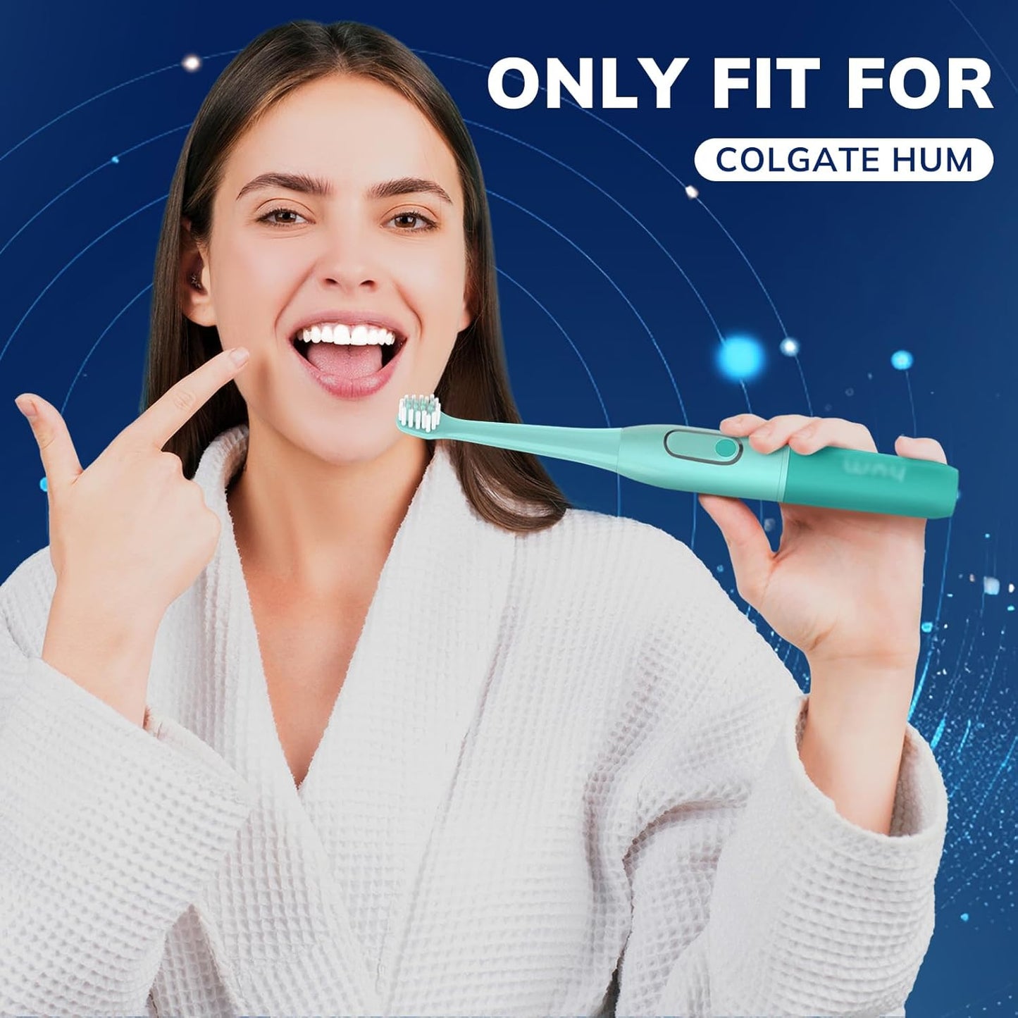 Replacement Toothbrush Heads for Colgate Hum - 10 Pack Compatible Brush Heads for Smart Electric Toothbrush
