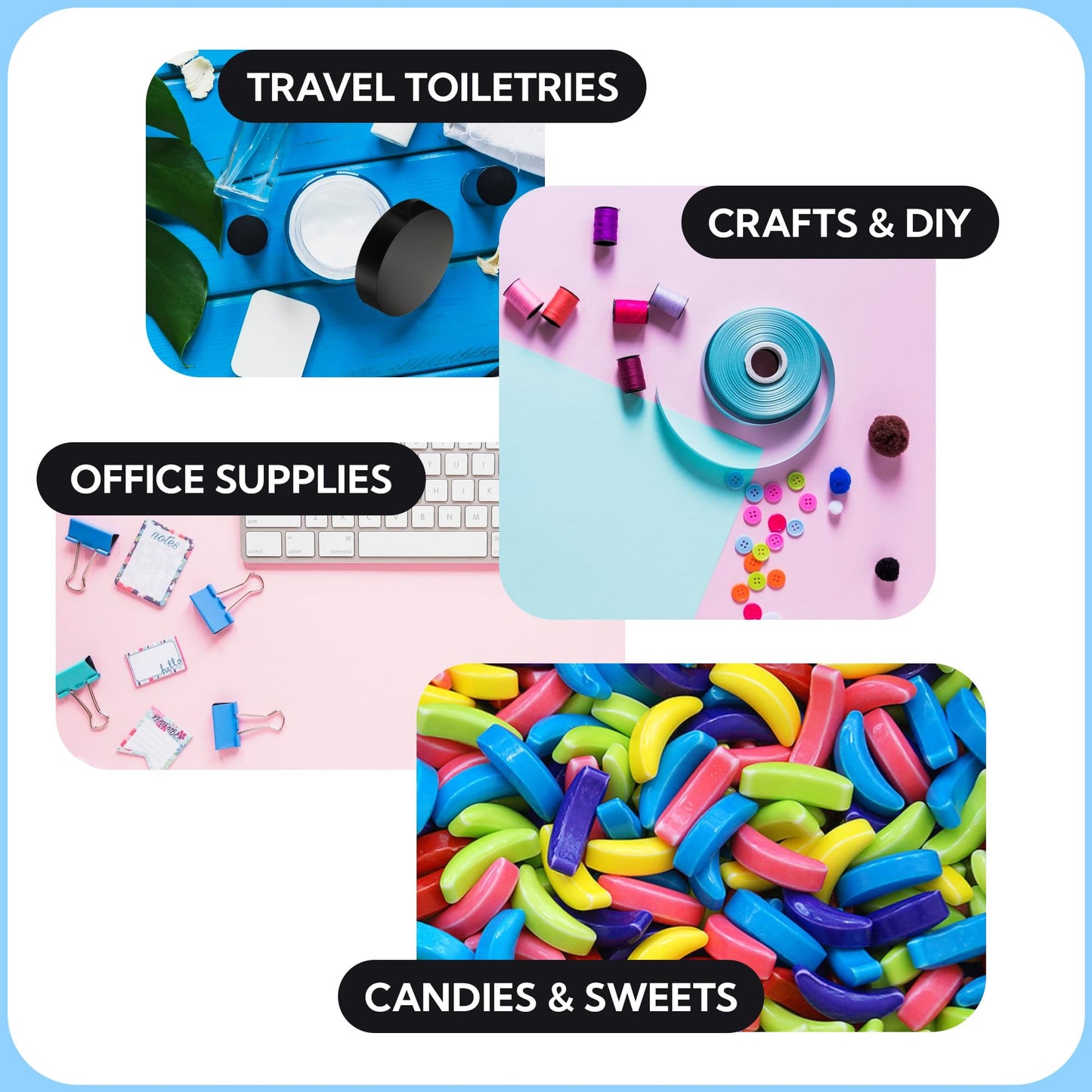Small Plastic Containers With Leads - 5 OZ Small Jars with Lids - 24 Pack - Great as Travel Containers for Creams, Cosmetic - Leak Free