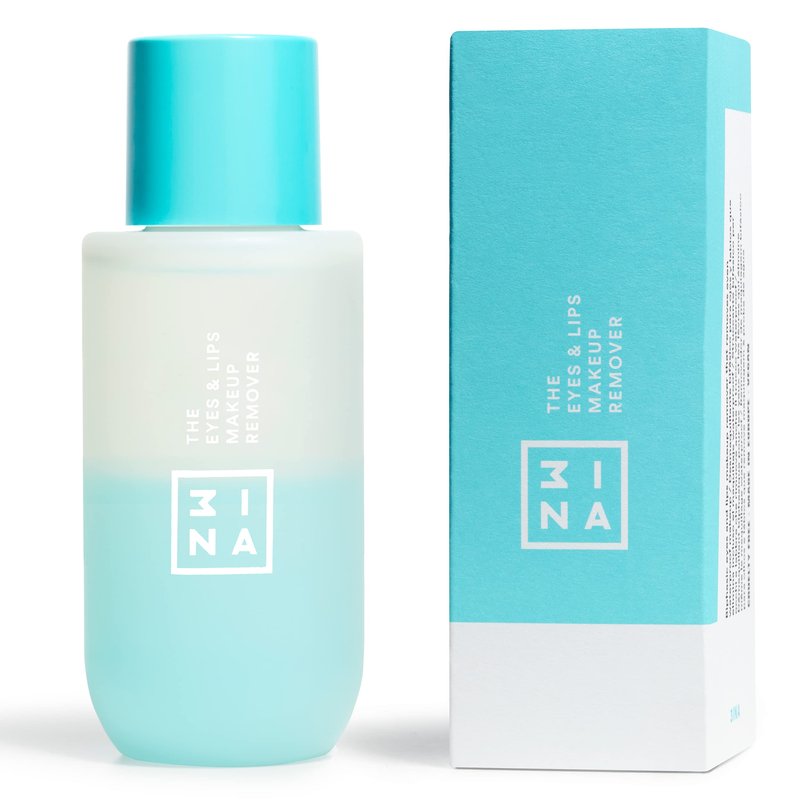 3INA The Eyes and Lips Makeup Remover - Gentle Hydrating Facial Cleanser for Waterproof Makeup, Sensitive Skin and Eyes - Alcohol Free - 3.38 oz