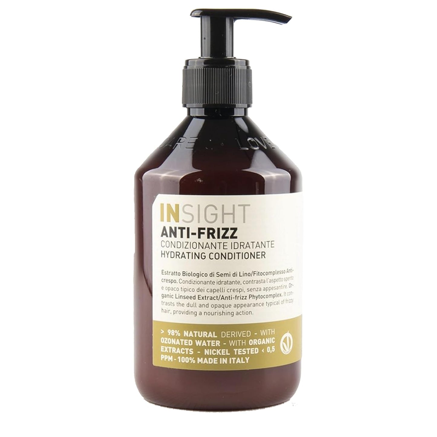 Insight Clean Beauty Anti Frizz Conditioner - Hydrating Vegan Formula with Organic Linseed Extract | 13.5 fl oz