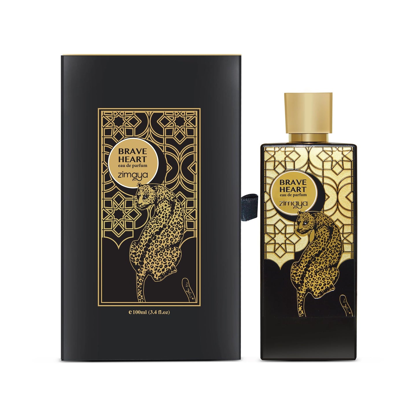 zimaya Brave Heart Unisex Long Lasting Perfume Eau De Parfum, 3.4 fl oz - Warm Spicy, Woody & Musky Scent
