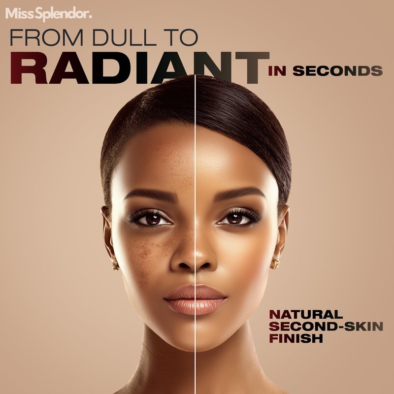 Miss Splendor Beauty Balm Skin Tint 2 Pack– (Shade 3) Serum-Boosted Skin Tint Stick for Black Women, Hybrid Foundation & Skincare, Splendor Skin Tint, Sheer-to-Light Buildable Coverage