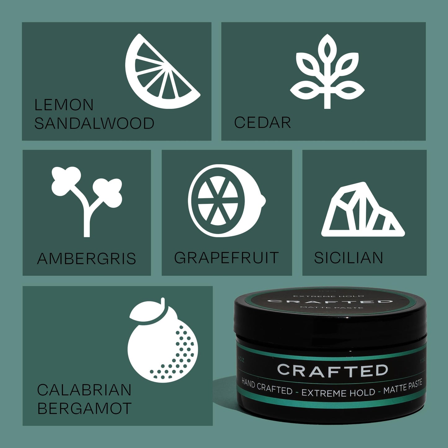 THESALONGUY Extreme Matte Paste - Firm Hold Texture Paste with Low Shine - Ideal Men’s Hair Products to Add Volume, Texture, & Definition for All Hair Types - Made in the USA (4oz.)