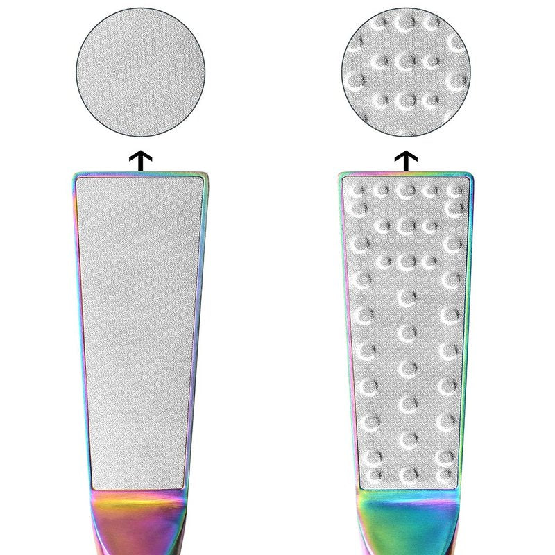 Pedicure Foot File Callus Remover, Double-Sided Scrubs Stainless Steel Foot Rasp Professional Dead Skin Callus Accessories for Wet and Dry Feet