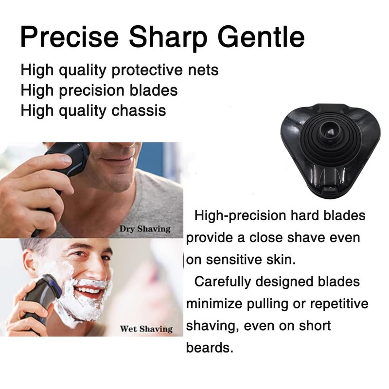 Sh50 Replacement Heads Compatible with Philips Shaver Series 5000 (S5xxx), Fit for Norelco Replacement Heads 5000 Series S5370/84 5420 S5008 S5010 S5011 S5013 S5015