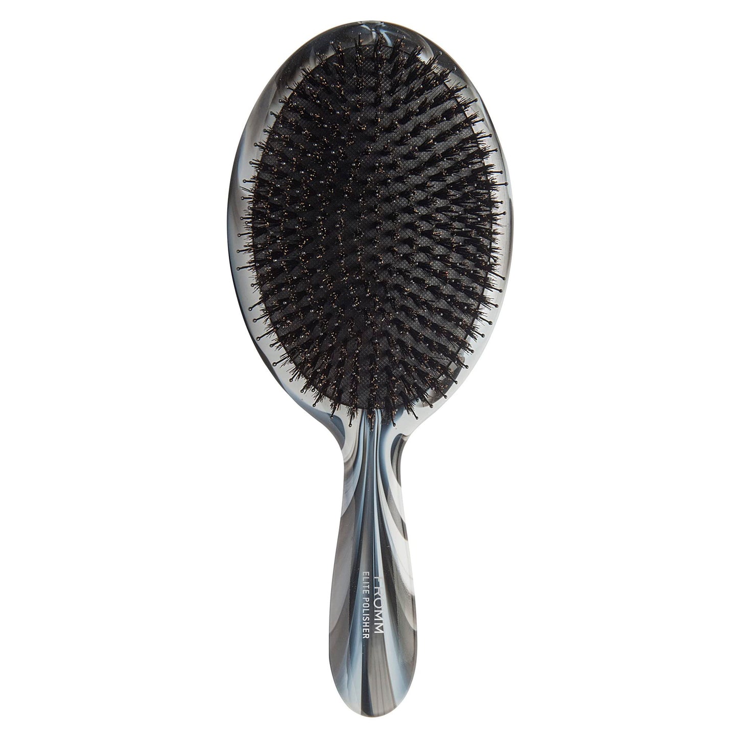 Fromm Professional Elite Polisher Ceramic x Ionic Luxurious Shine Boar Bristle Brush | Gentle Hair Detangler & Massage Brush Smooths Frizz & Flyaways for Medium to Thick Curly Hair