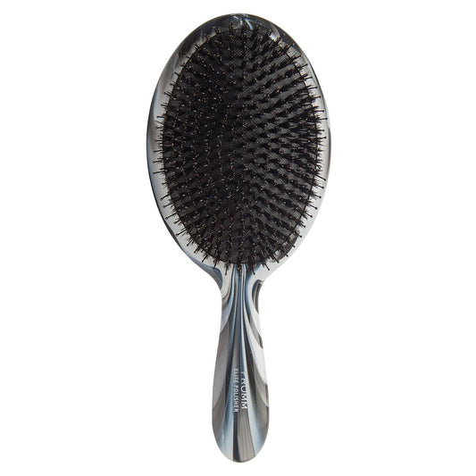 Fromm Professional Elite Polisher Ceramic x Ionic Luxurious Shine Boar Bristle Brush | Gentle Hair Detangler & Massage Brush Smooths Frizz & Flyaways for Medium to Thick Curly Hair