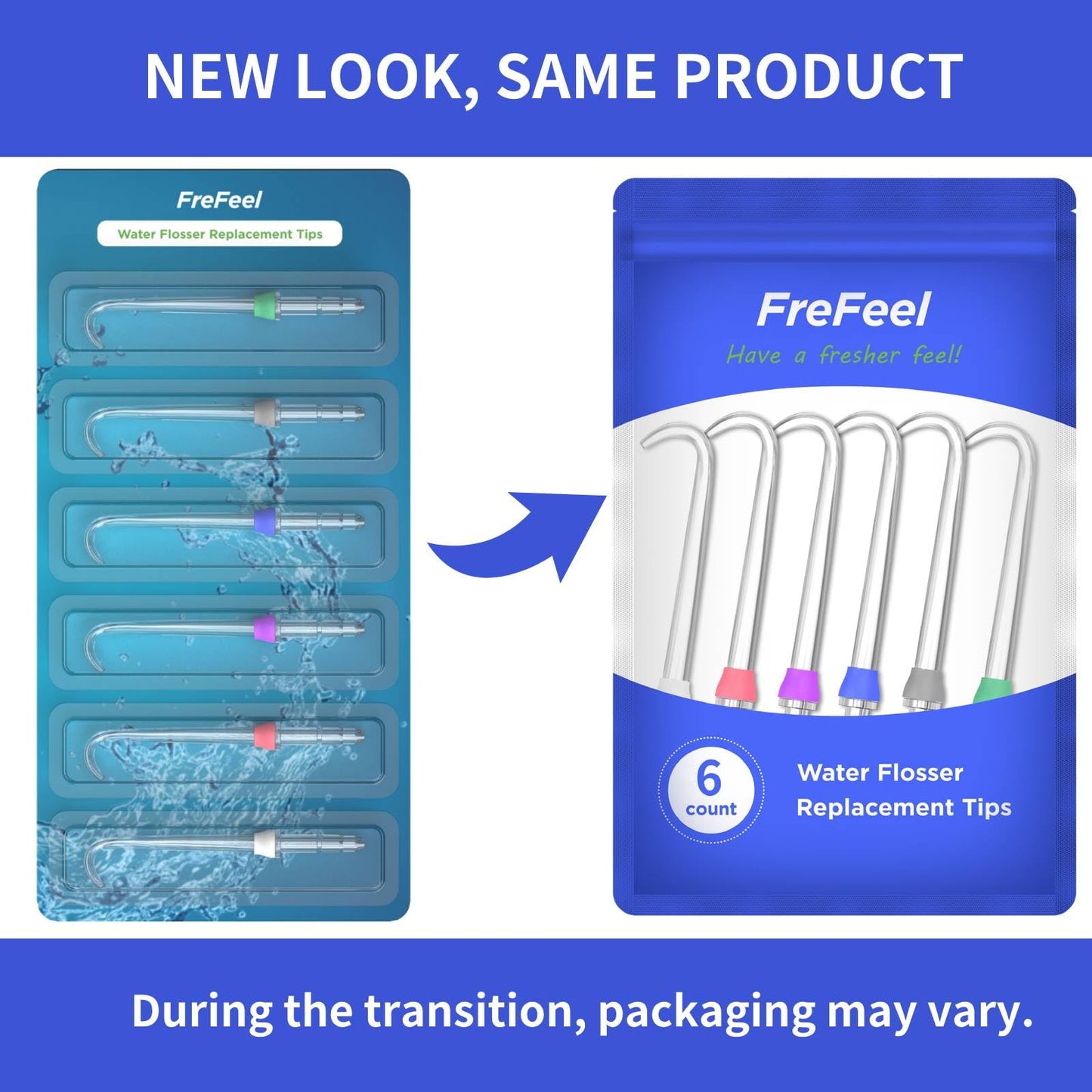 Replacement Heads for Waterpik, Replacement Picks for Water Pik Water Flosser (6 Implant Denture Tips)