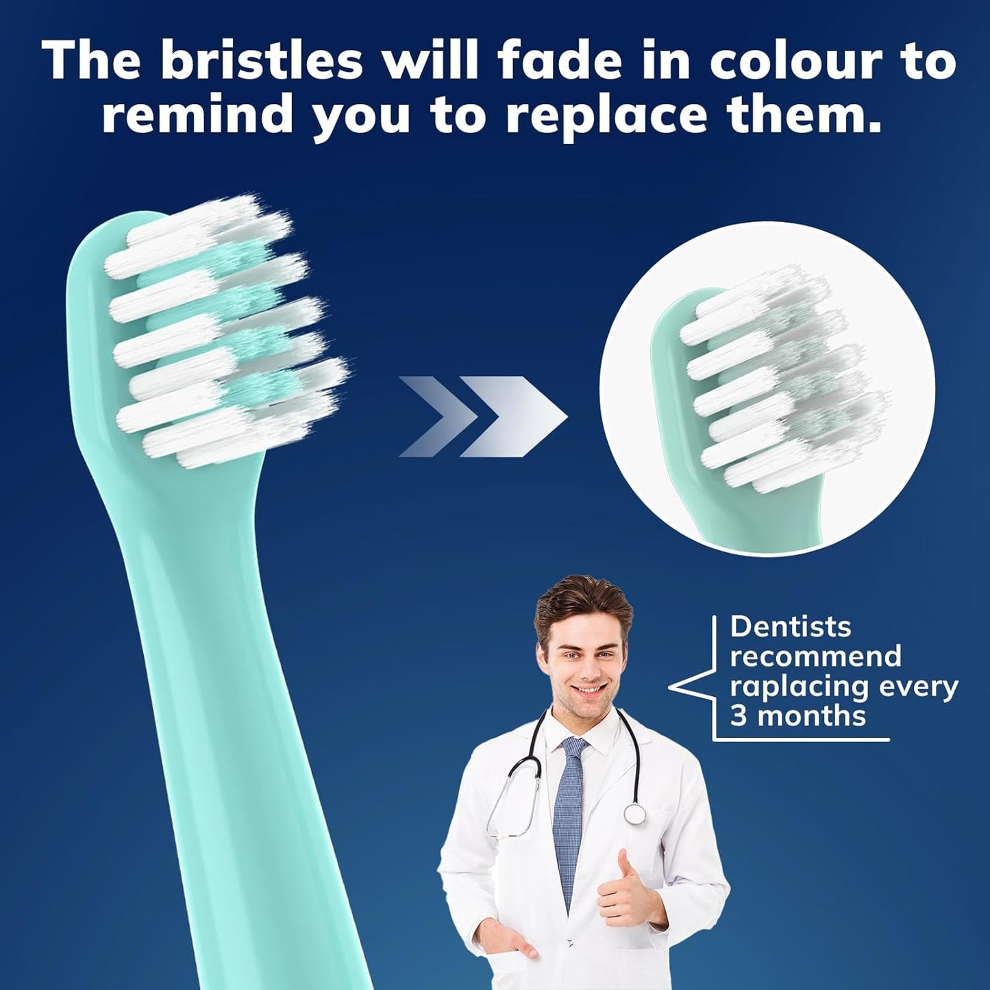 Replacement Toothbrush Heads for Colgate Hum - 10 Pack Compatible Brush Heads for Smart Electric Toothbrush