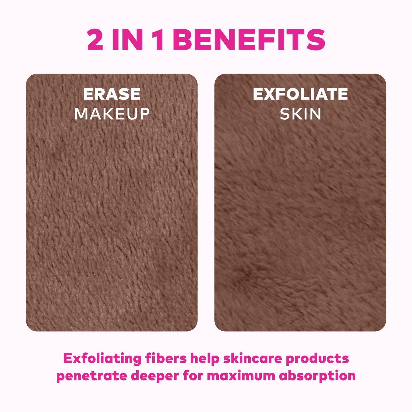The Original MakeUp Eraser 7-Day Set, Erase All Makeup With Just Water, Including Waterproof Mascara, Eyeliner, Foundation, Lipstick, Sunscreen, and More! Neutrals, 7ct.