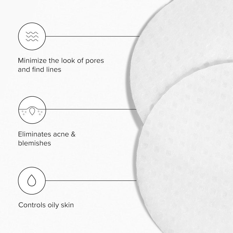 Tingl Exfoliating Face & Body Pads | Glycolic, Lactic & Salicylic Acid for Acne, Pores & Wrinkles | 60 Count