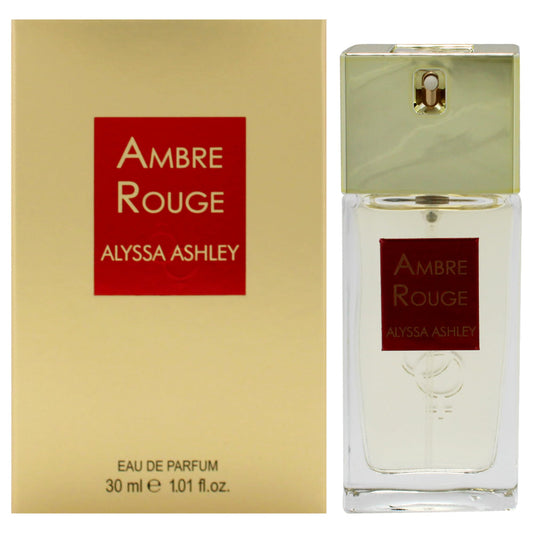 Alyssa Ashley Ambre Rouge - Perfumes for Women and Cologne for Men - Mens Cologne with Pepper, Citrus, Floral, and Fruit Notes - 1.01 oz EDP Spray