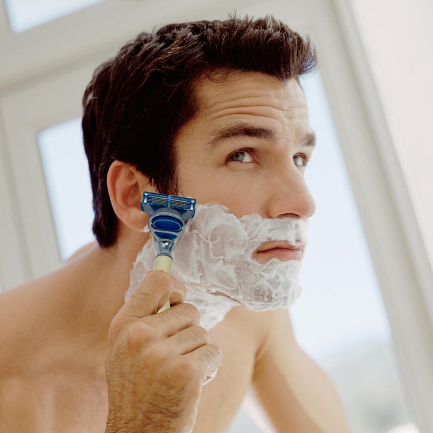 G.B.S Ivory 5 Blade Compatible Razor 5.5in Length Ergonomic Handle