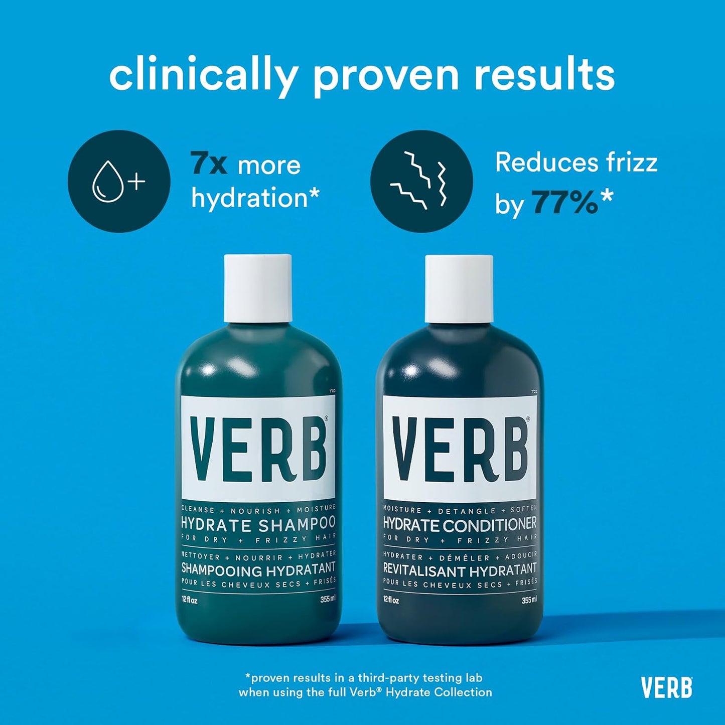 VERB Hydrate Conditioner - Nourishing Formula for Dry, Frizzy Hair - Smooths & Reduces Frizz | Amber & Warm Jasmine Scent